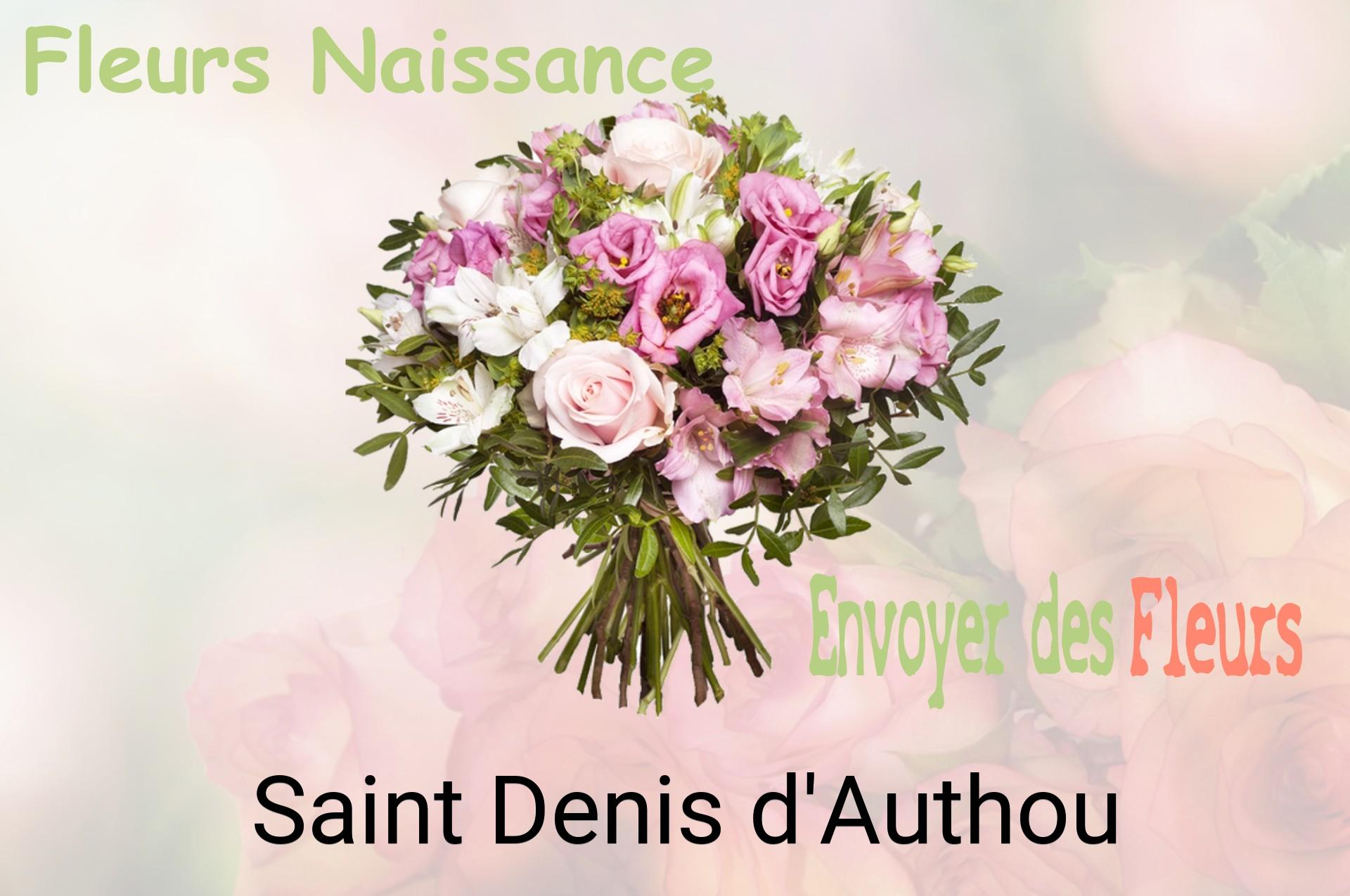 Bouquet de fleurs de naissance livré à Saint-Denis-d'Authou